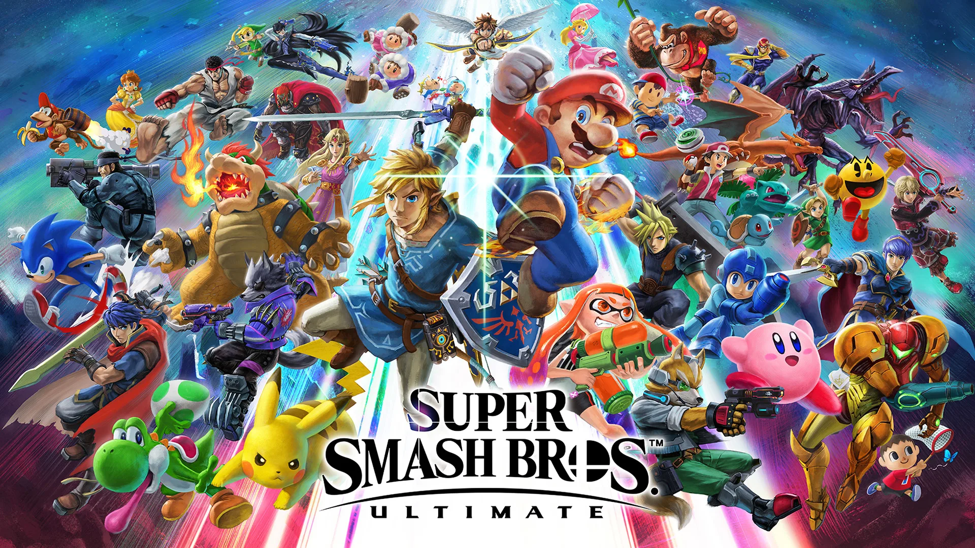 Collection of dozens of video game characters